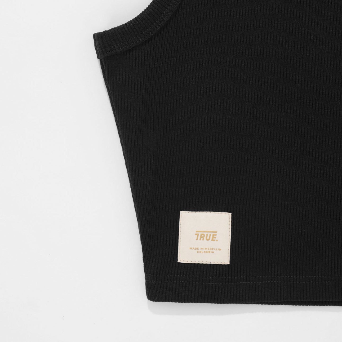 Tank Top En Rib Black