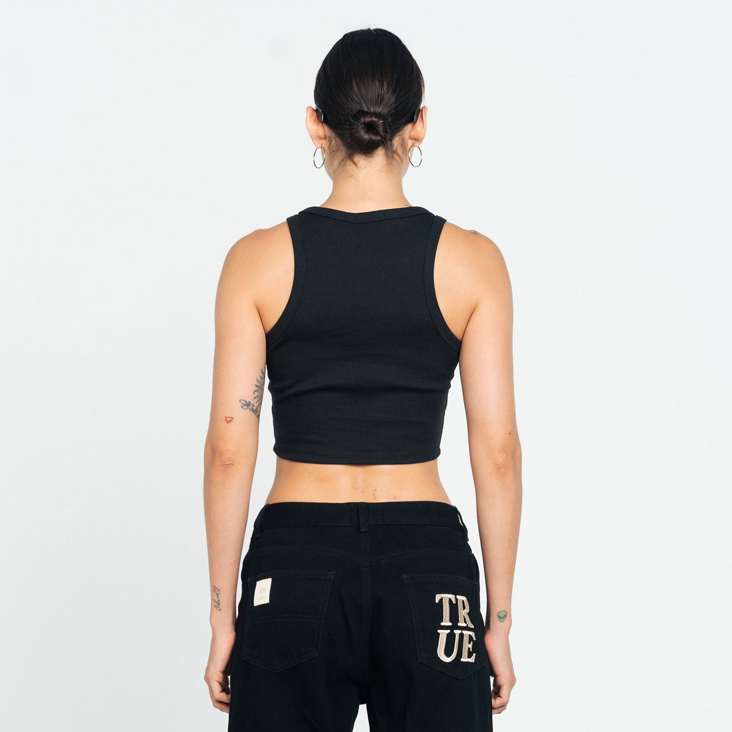 Tank Top En Rib Black