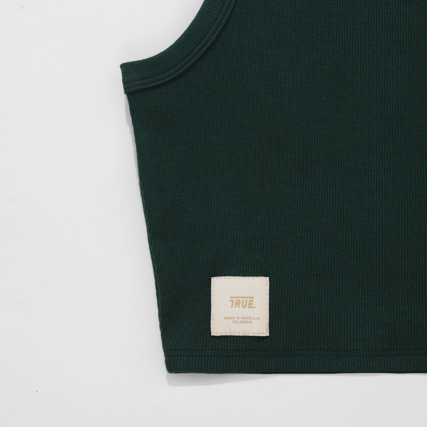 Tank Top En Rib Pine Green