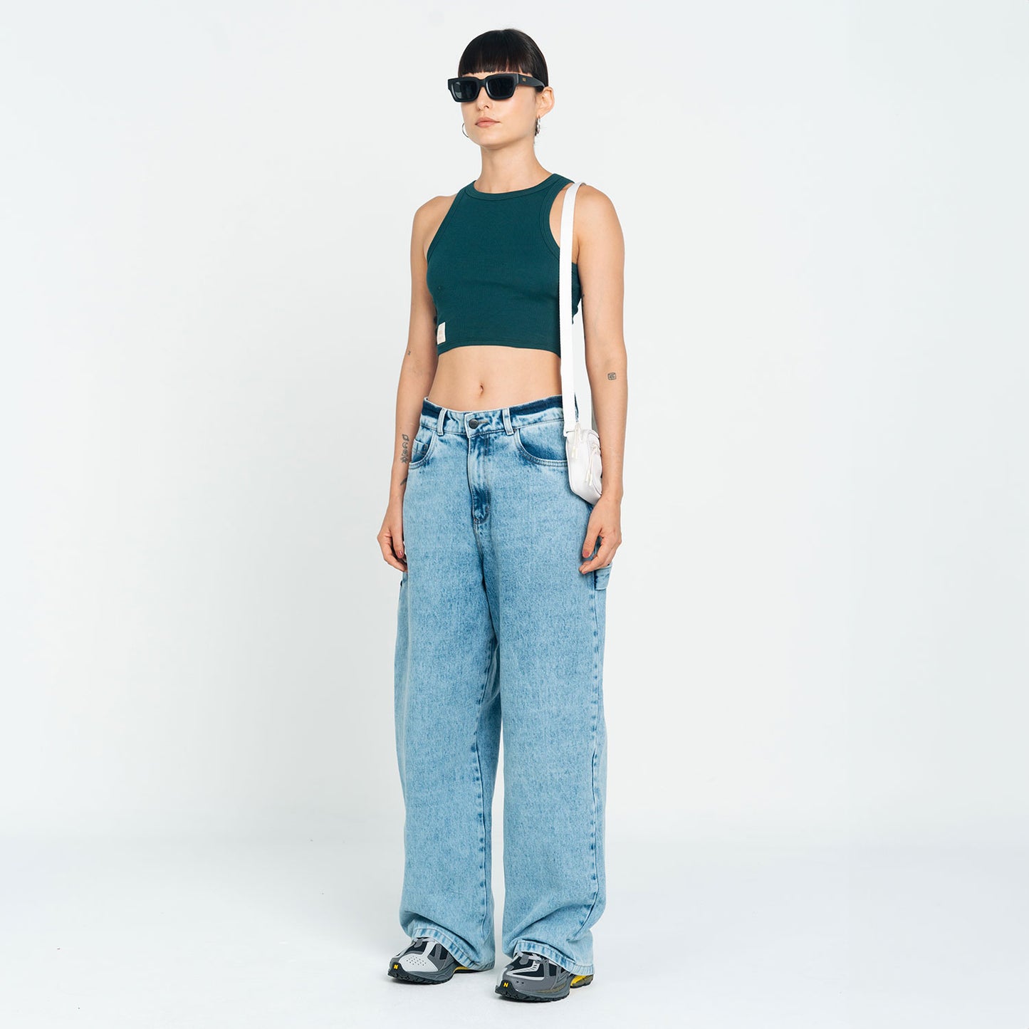 Tank Top En Rib Pine Green