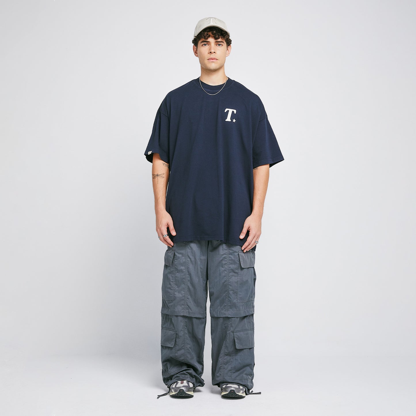 The Journey Oversized T-Shirt Dark Blue