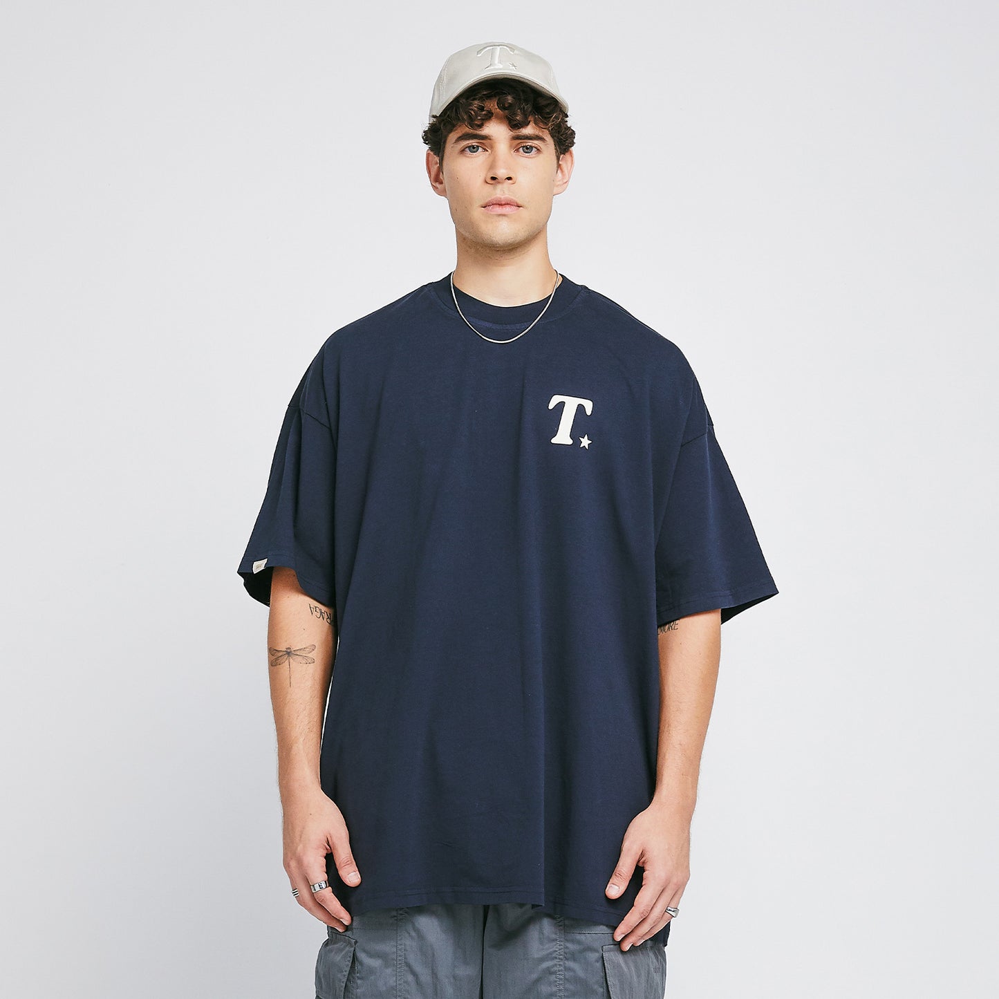 The Journey Oversized T-Shirt Dark Blue