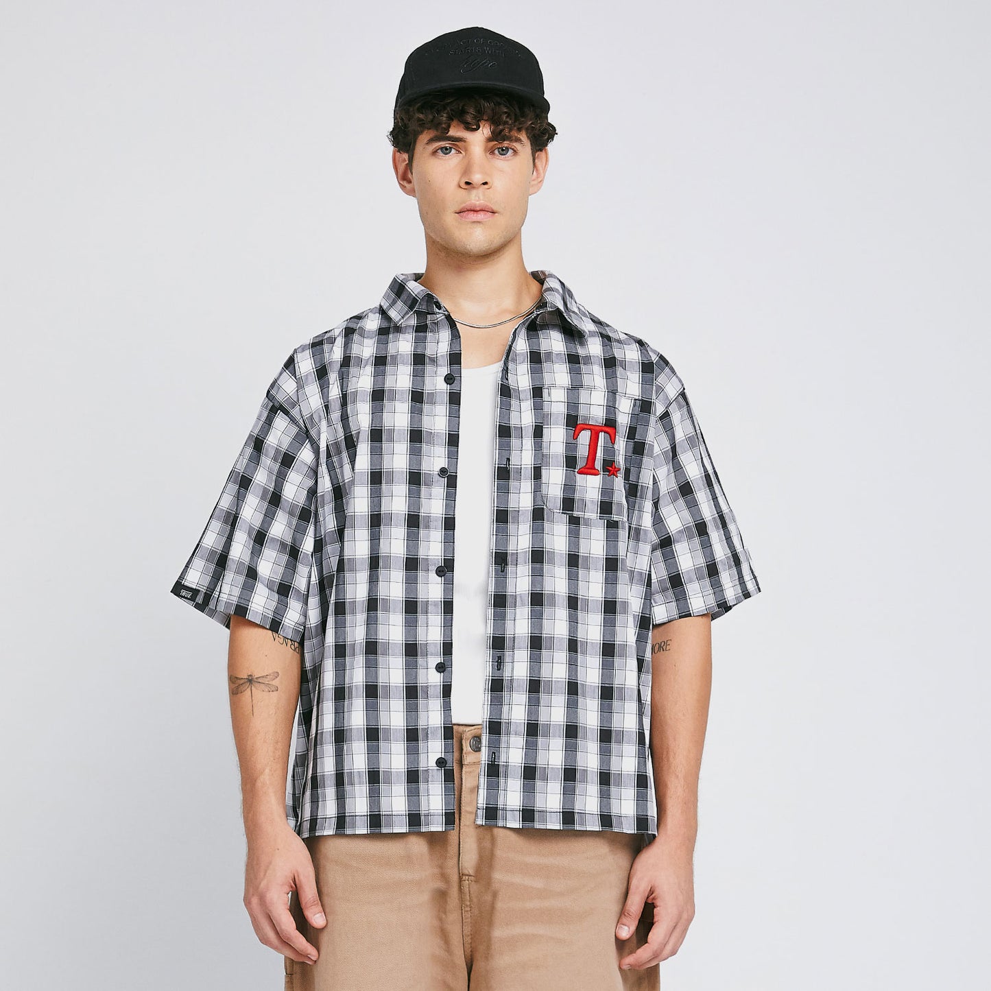 The Journey Plaid Shirt Dark Gray