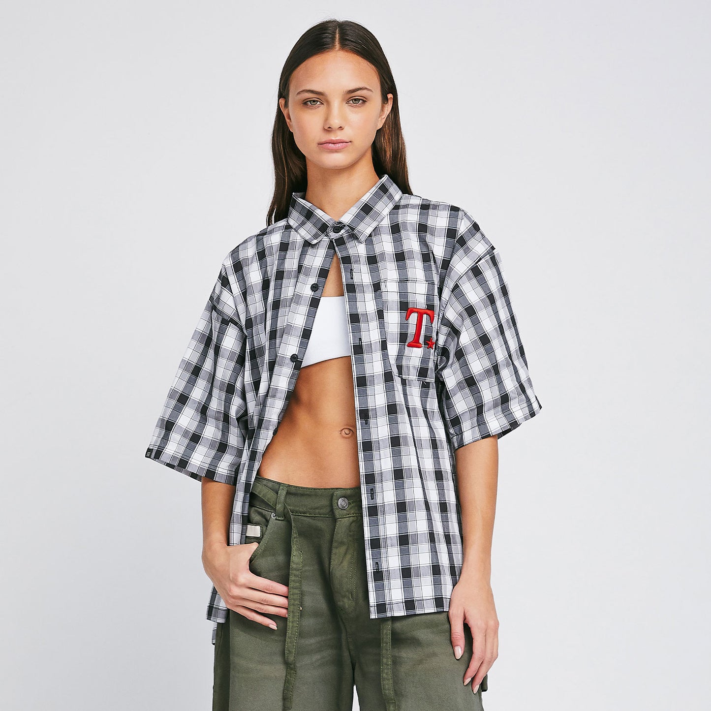 The Journey Plaid Shirt Dark Gray