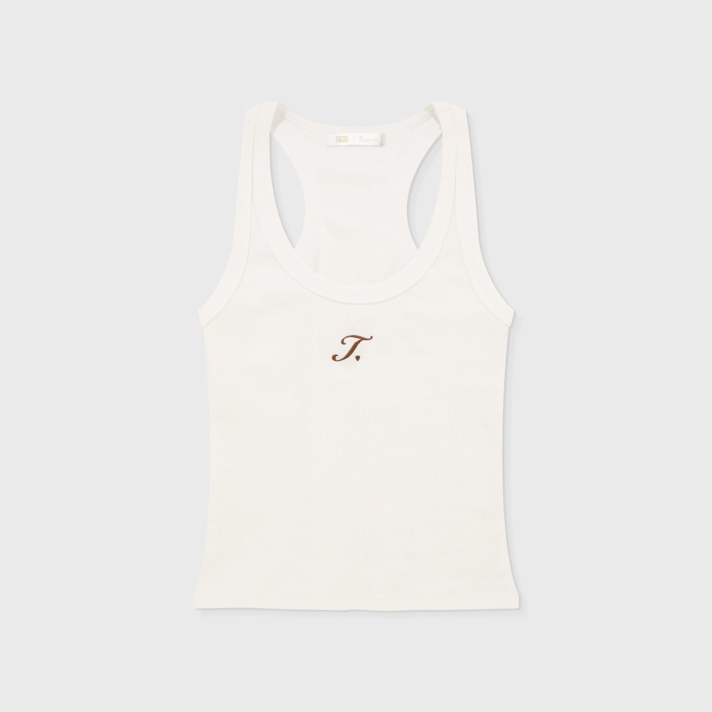 The Journey Ribbed Tank Top Cream