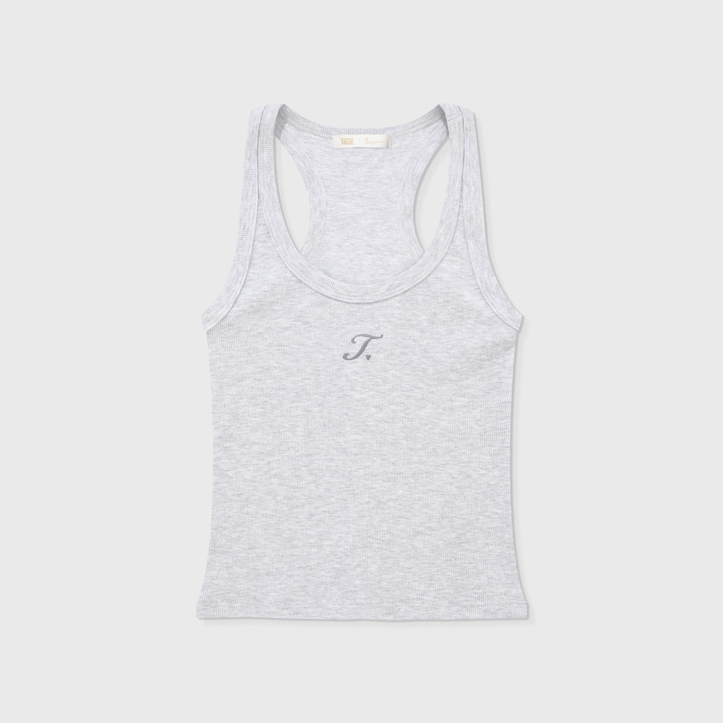 The Journey Ribbed Tank Top Grey