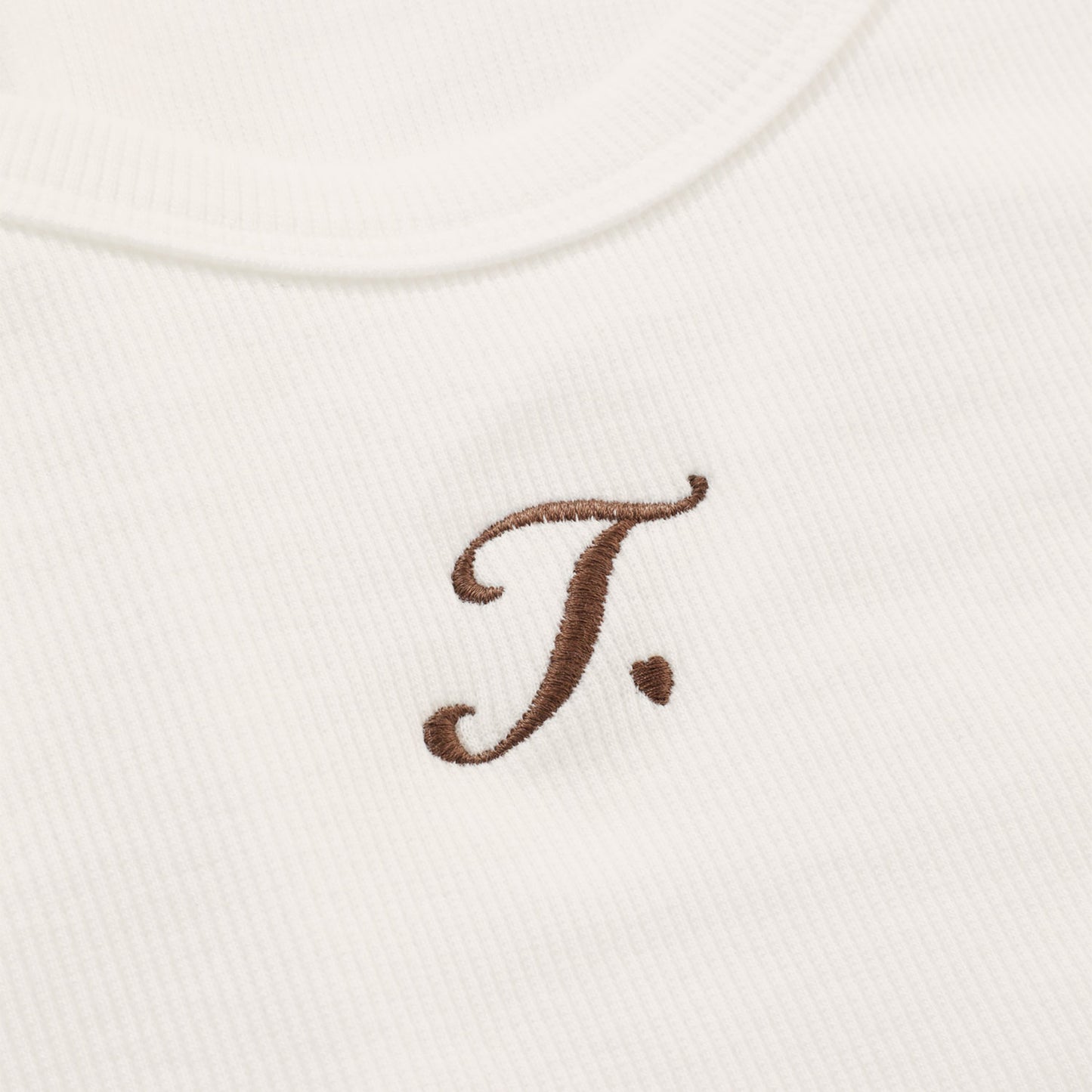 The Journey Ribbed Tank Top Cream