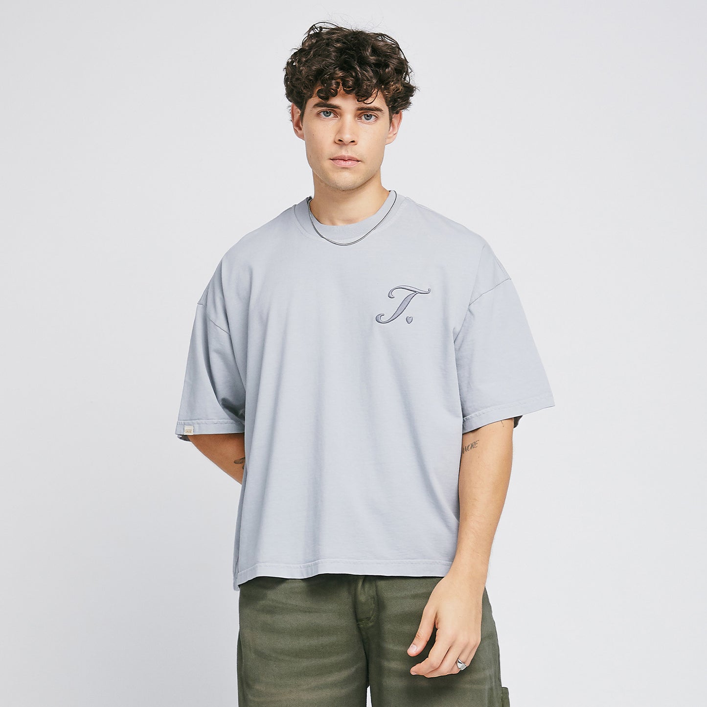 True Way Boxy Tee Grey