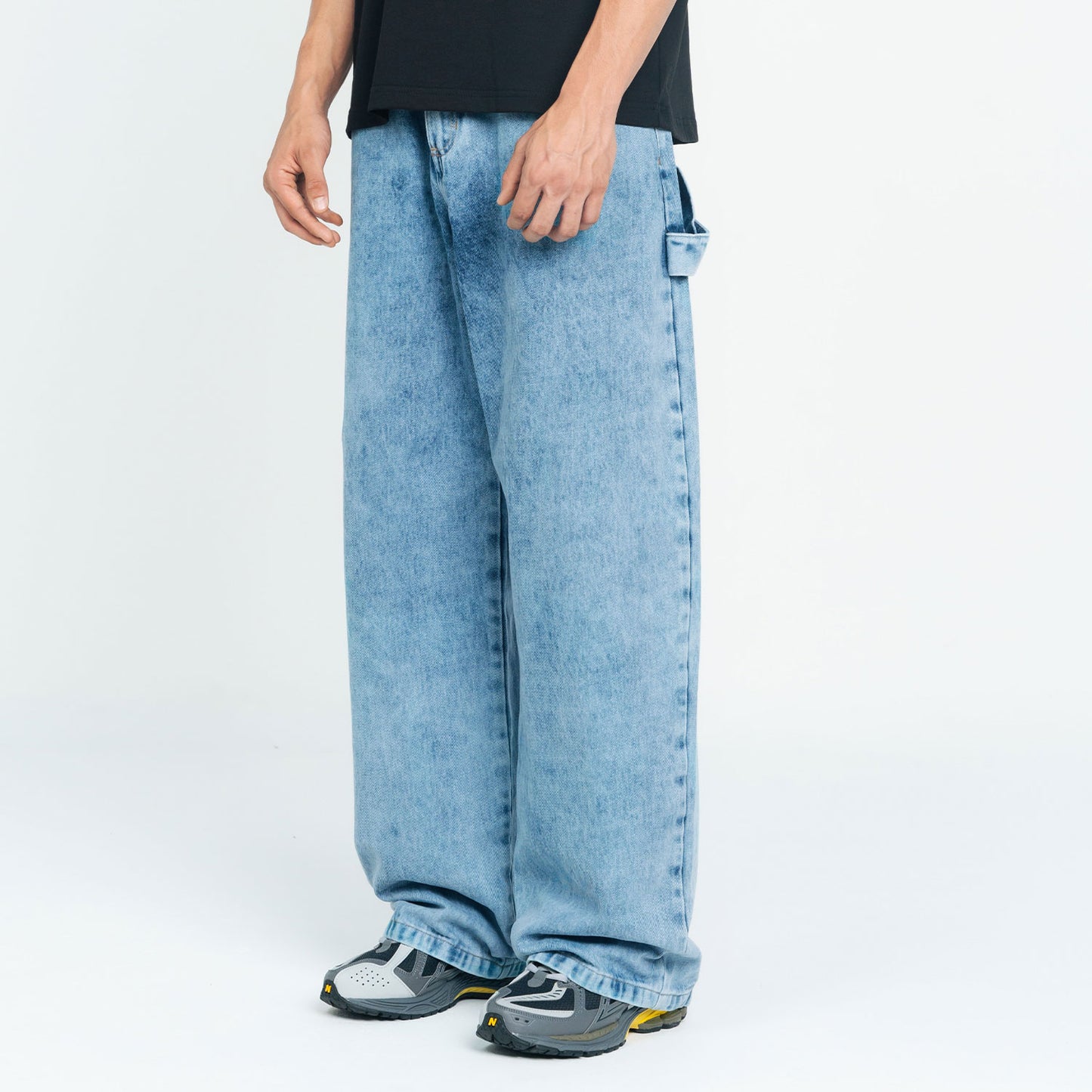Wide Leg Classic Jeans Light Blue