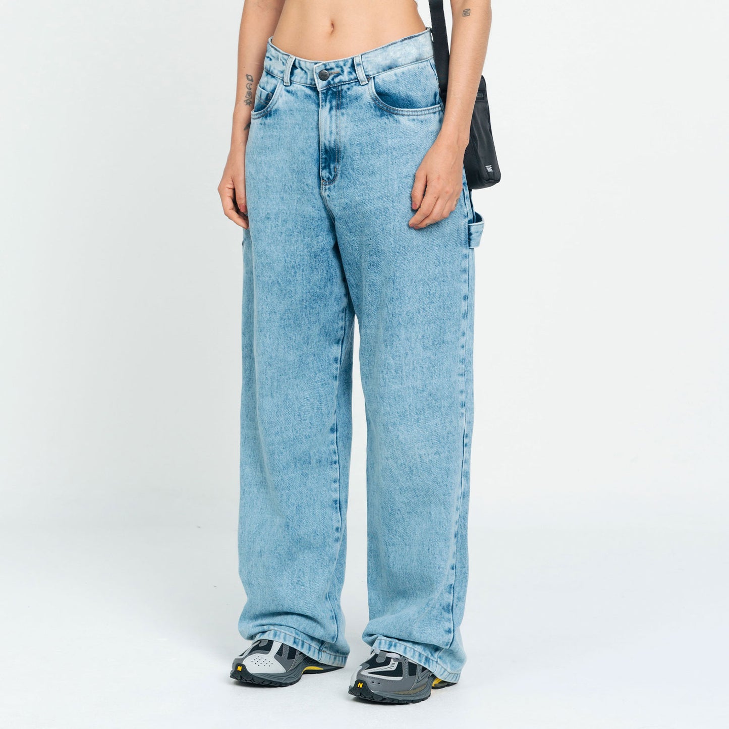 Wide Leg Classic Jeans Light Blue