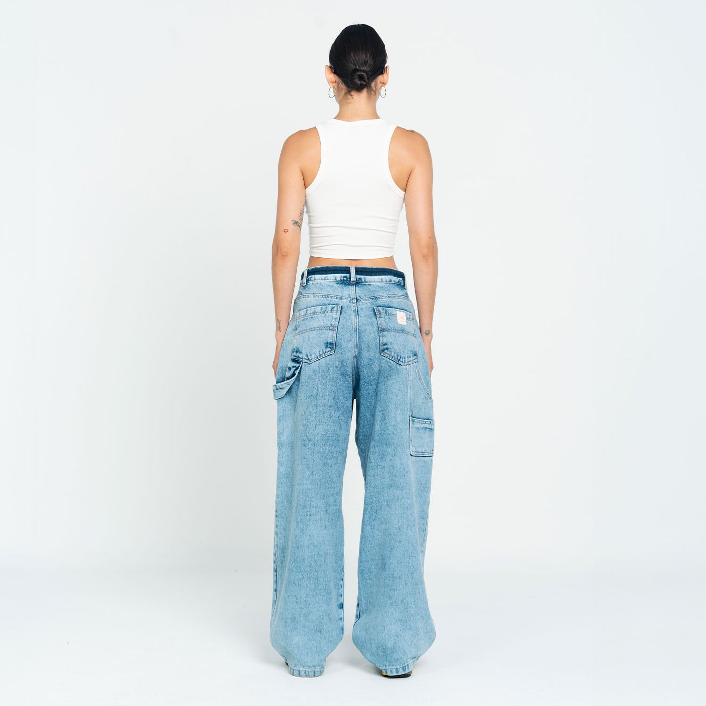 Wide Leg Classic Jeans Light Blue