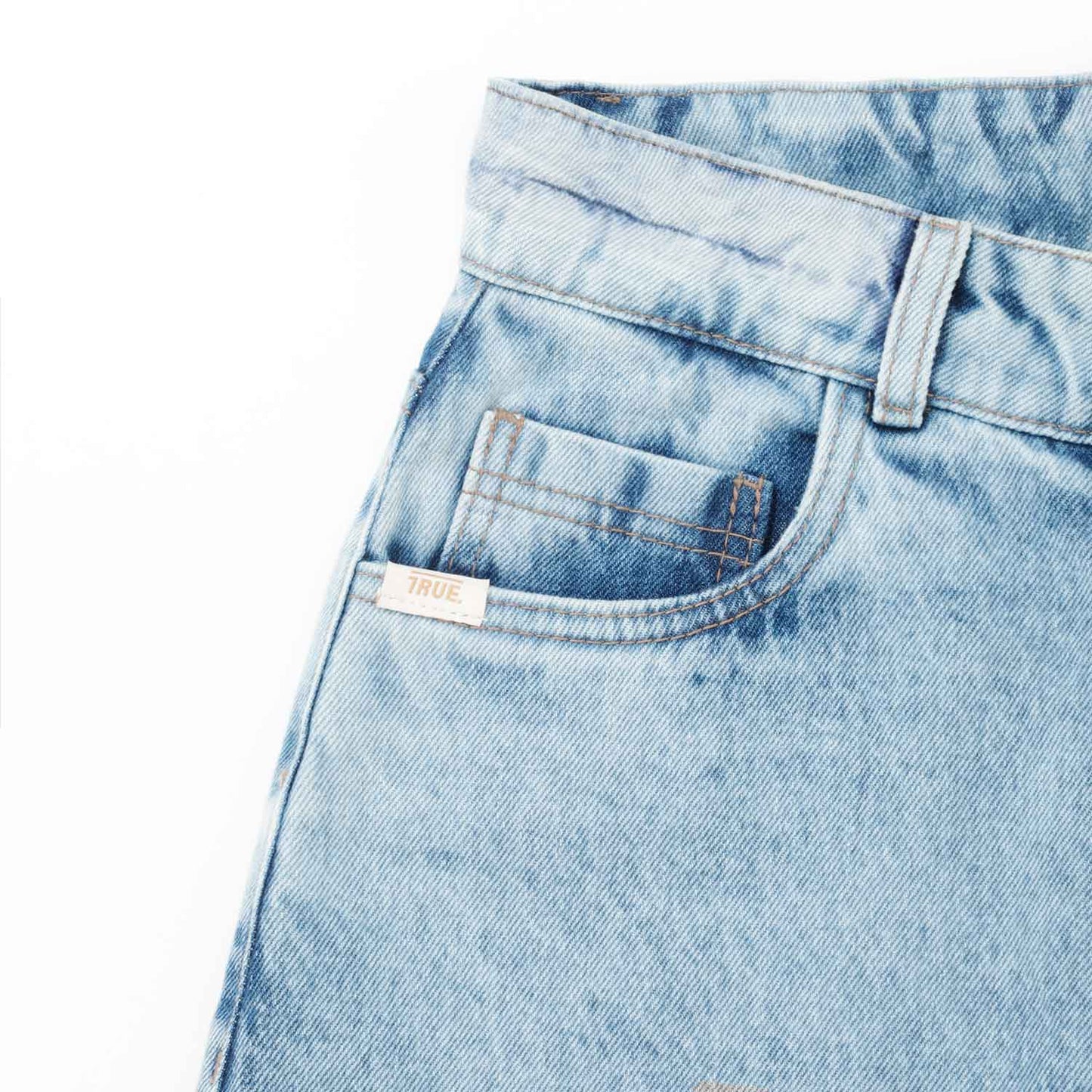 Wide Leg Classic Jeans Light Blue