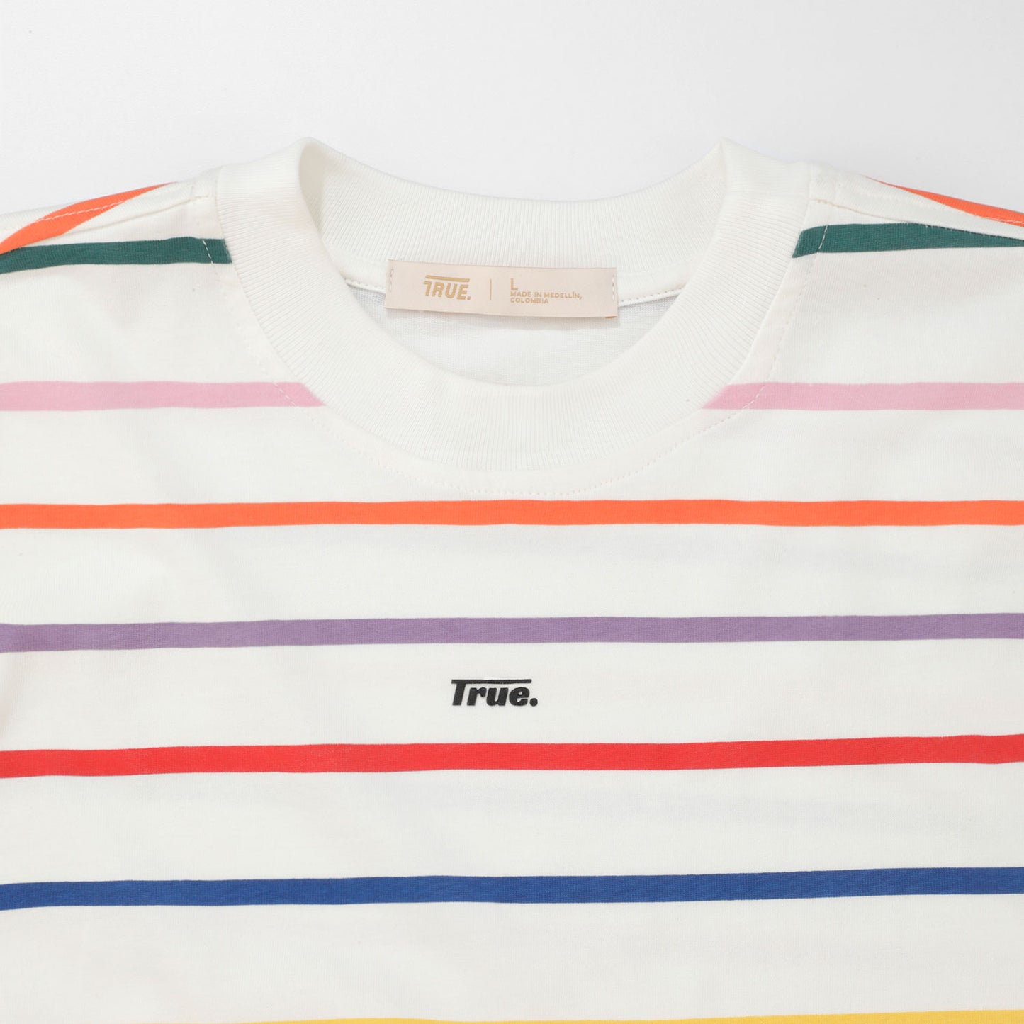 Camiseta Rayas Crema