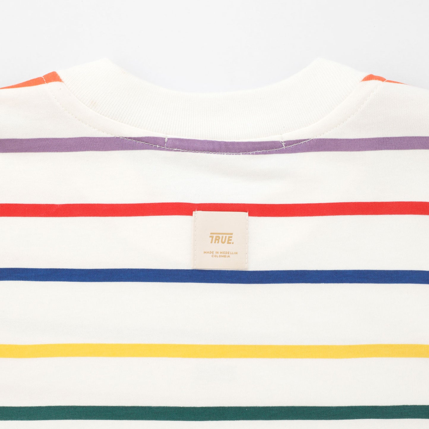 Camiseta Rayas Crema