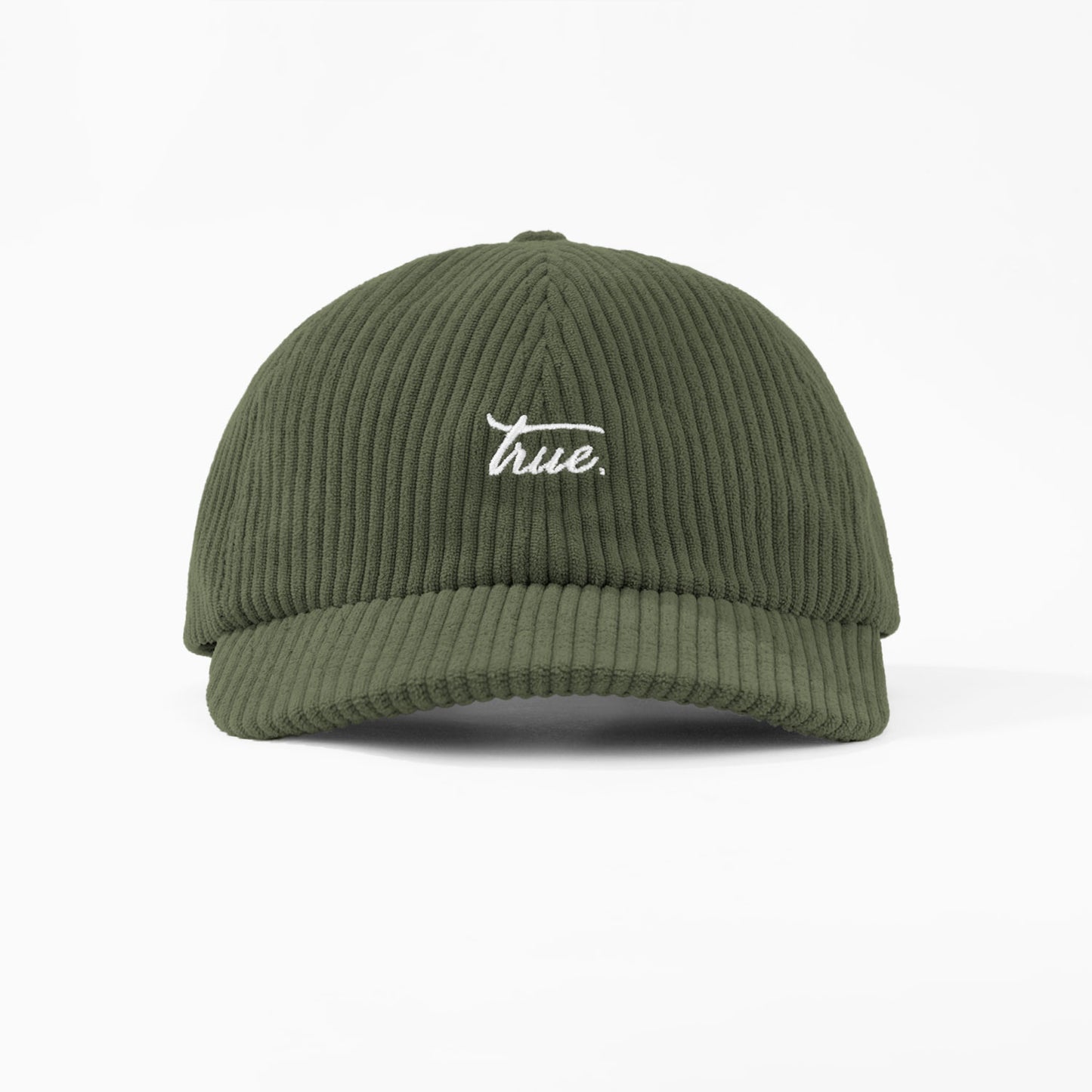 Gorra Corduroy Script Logo Verde Militar