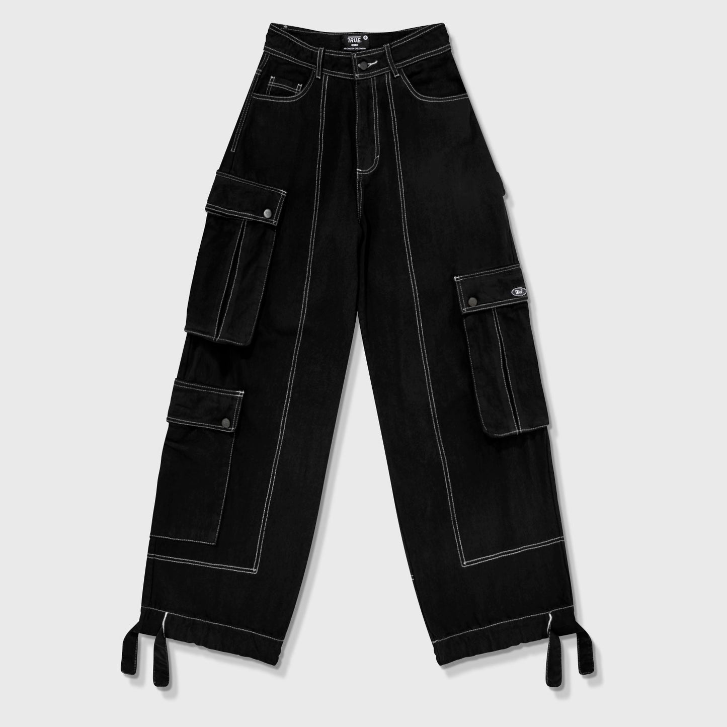 Cargo Multi-Pocket Pants Black