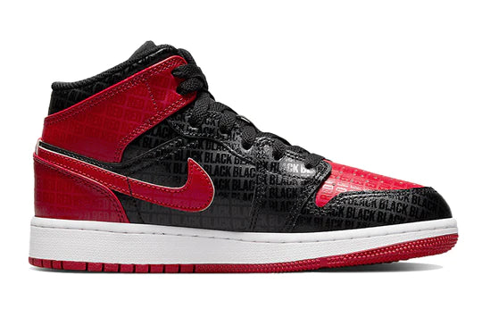 Air Jordan 1 Mid SS 'Black + Red = Bred' DM9650-001