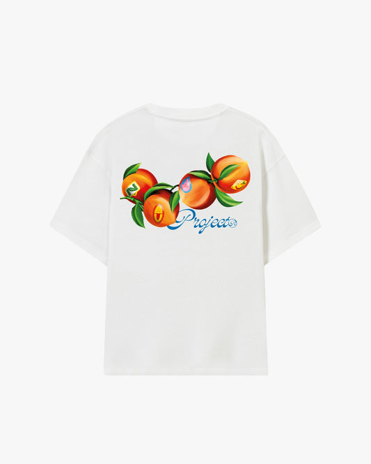 Nude Project Peach Tee White