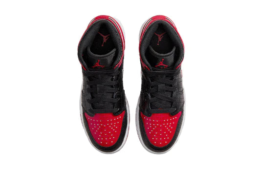 Air Jordan 1 Mid SS 'Black + Red = Bred' DM9650-001