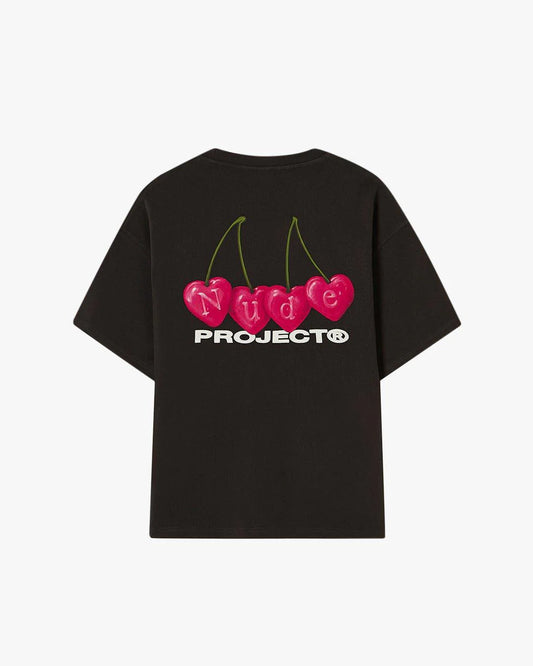 Nude Project Cherry Tee Black