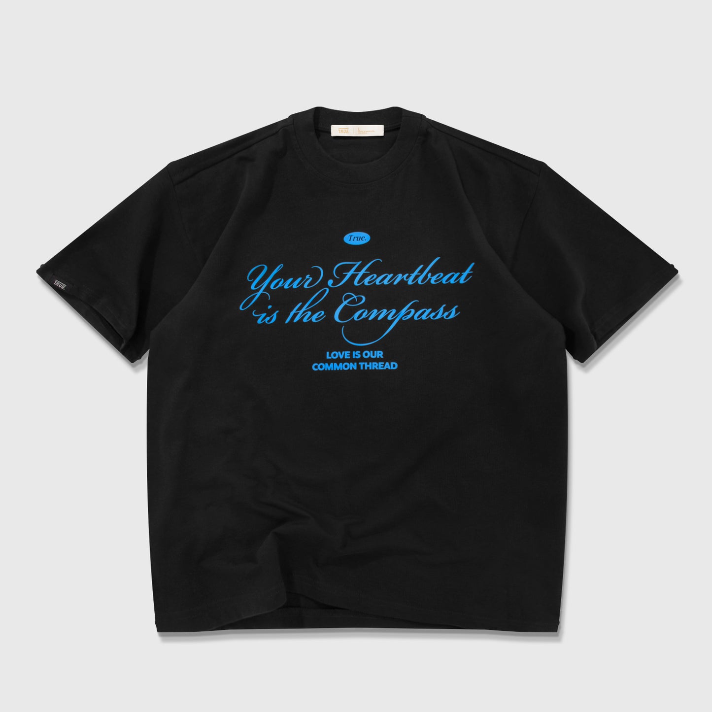 Heartbeat Oversized T-Shirt Black