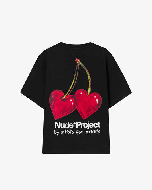 Nude Project Juicy Cherry Tee Black
