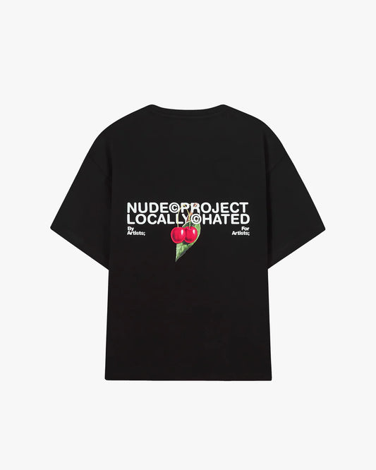 Nude Project Locally Hated Cherry Tee Black