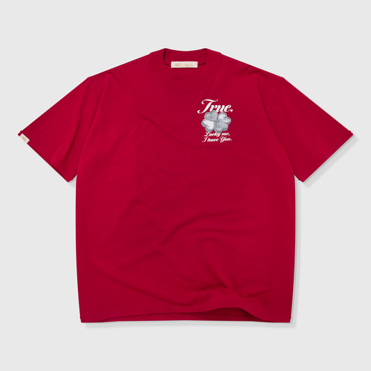Lucky Oversized T-Shirt Red