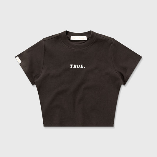 Ribbed Slim Tee Brown