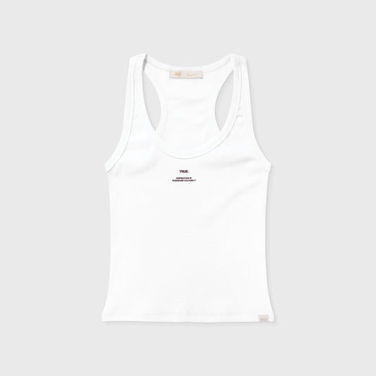 Ribbed Tank Top White