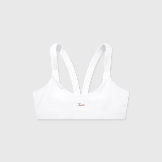 Signature Ribbed Top White