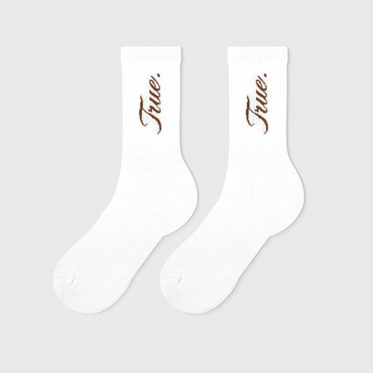 Signature Socks White