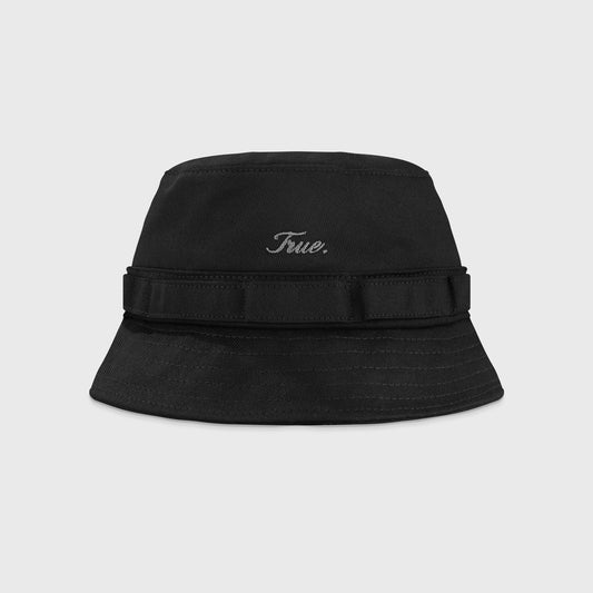 True Signature Bucket Hat Black