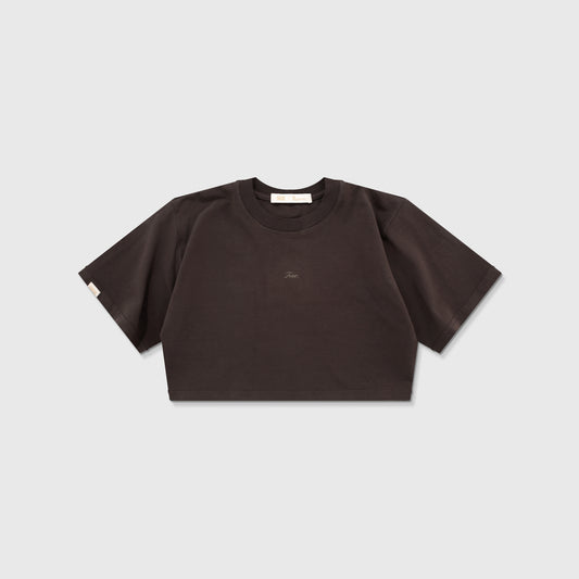 Signature Crop Top Brown