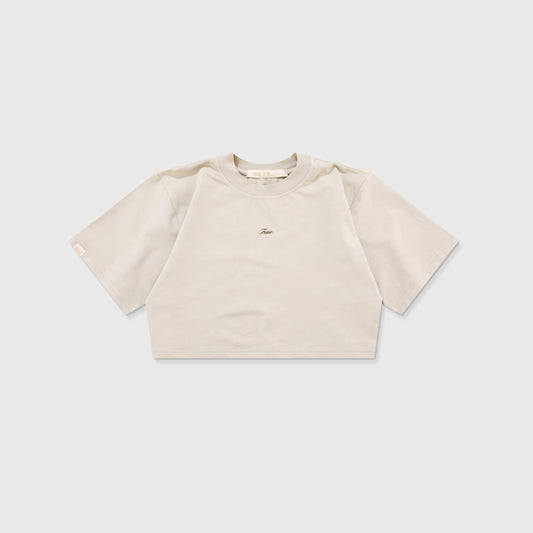 Signature Crop Top Light Sand