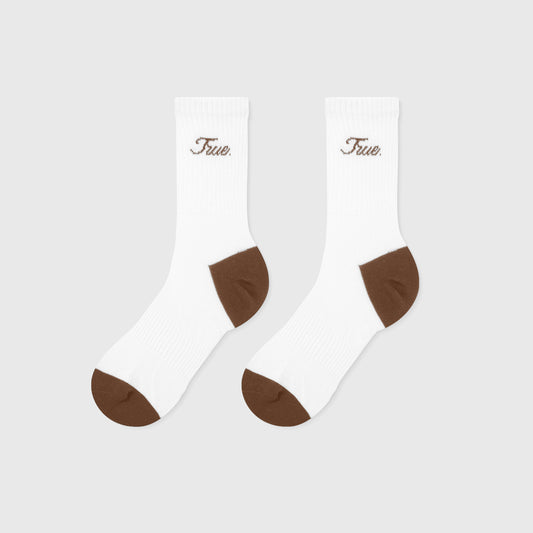 Signature Crew Socks Brown