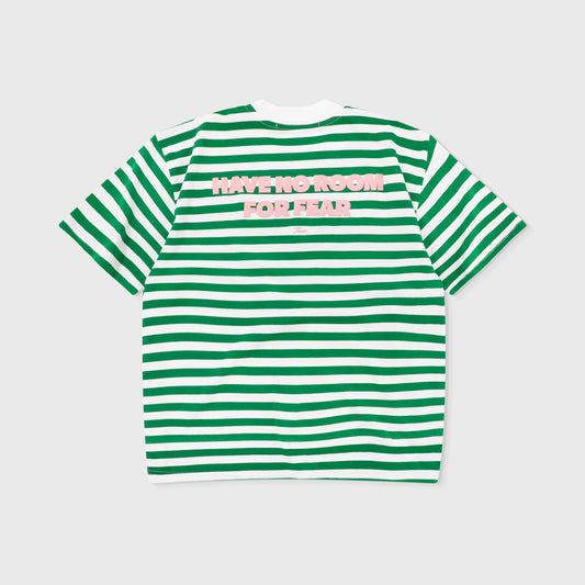 Striped No Fear Tee Green