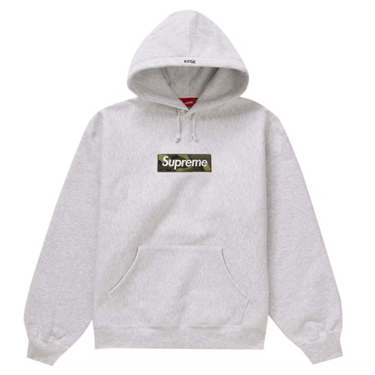 SUPREME BOX LOGO HOODED SWEATSHIRT FW23 ASH GREY
