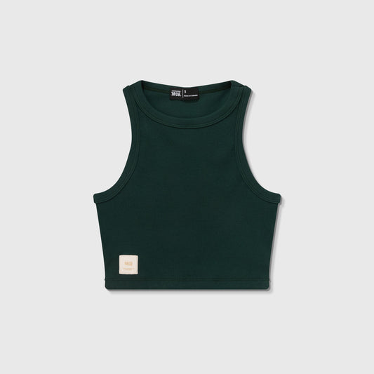 Tank Top En Rib Pine Green