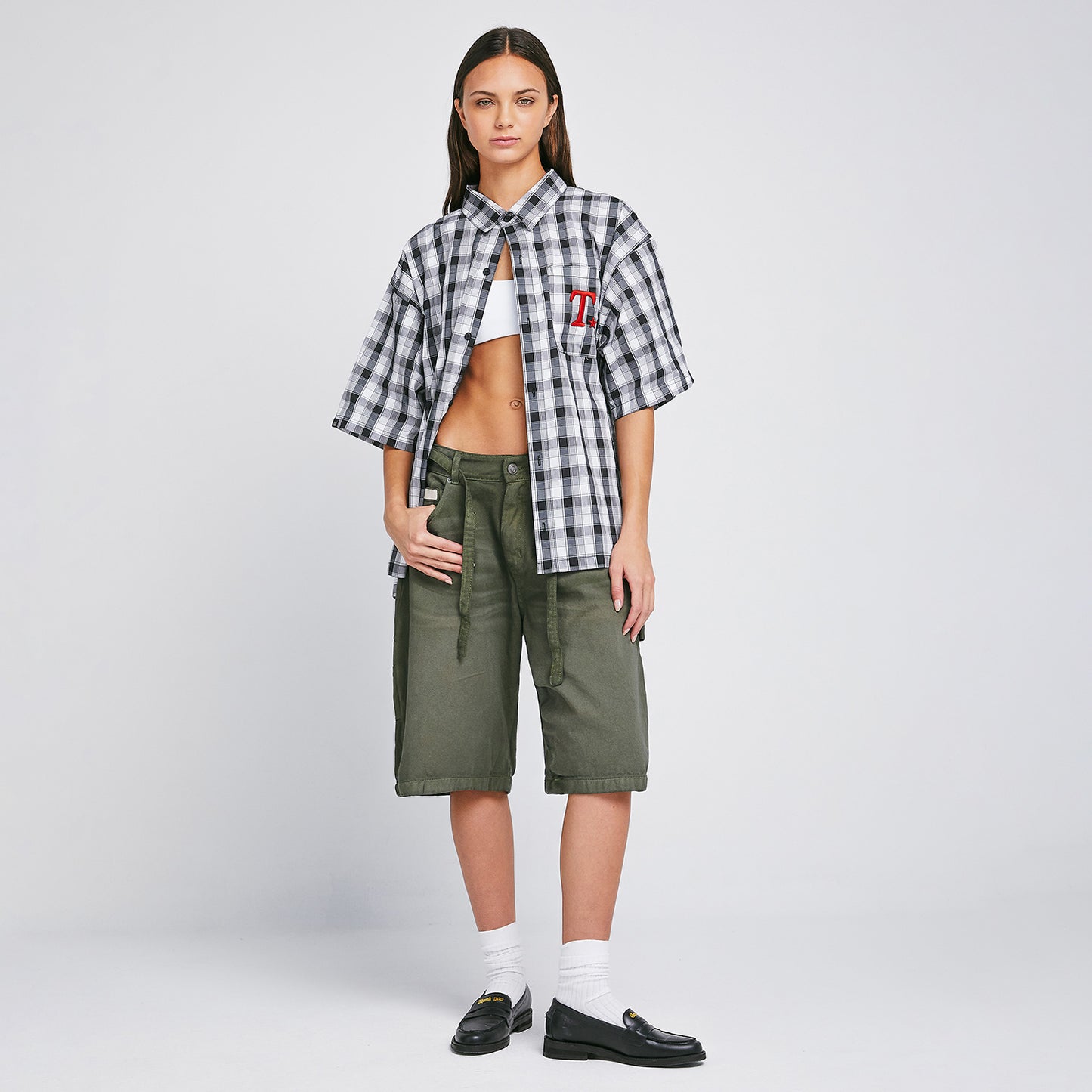 The Journey Plaid Shirt Dark Gray