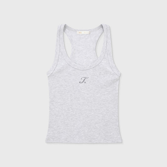 The Journey Ribbed Tank Top Grey