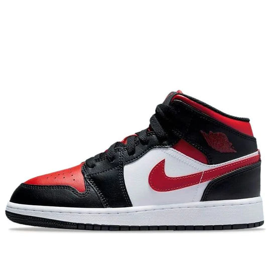 Air Jordan 1 Mid 'Black Fire Red' 554725-079