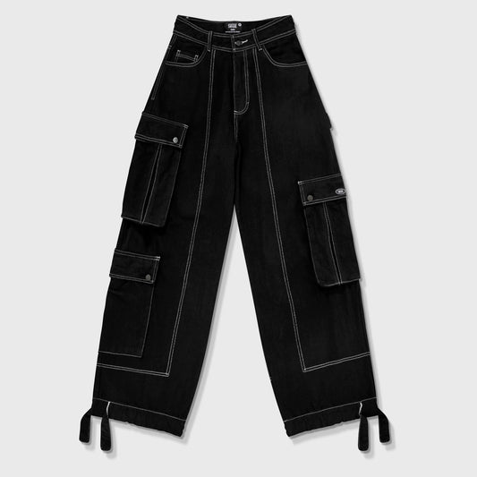 Cargo Multi-Pocket Pants Black