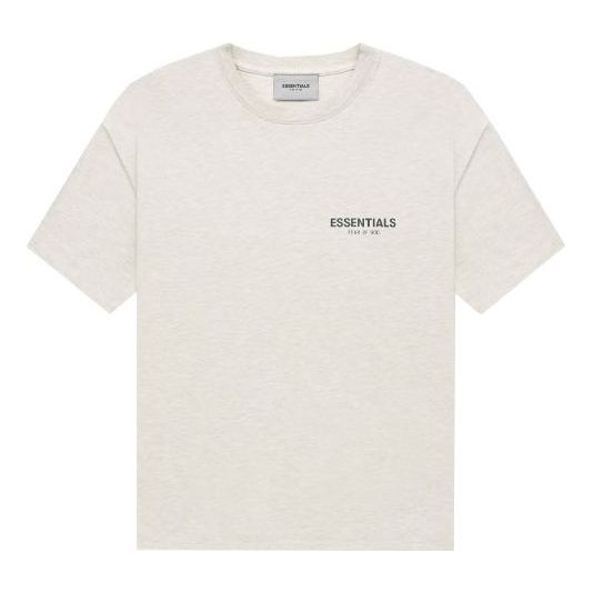 Fear of God Essentials FW21 Tee Light Heather Oatmeal