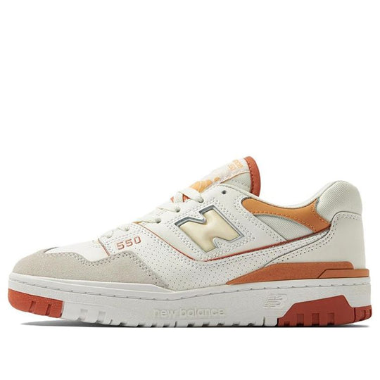 New Balance 550 Cream Retro Gray White Orange BBW550WA